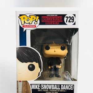 Funko Pop Stranger Things Mike Snowball Dance Figure - Black and Brown